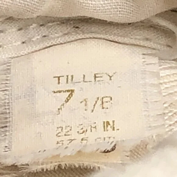 Tilley LT3 Wide Brim Lightweight Hat Sun Outdoor Safari Hiking Size 7 1/8 - Picture 10 of 12